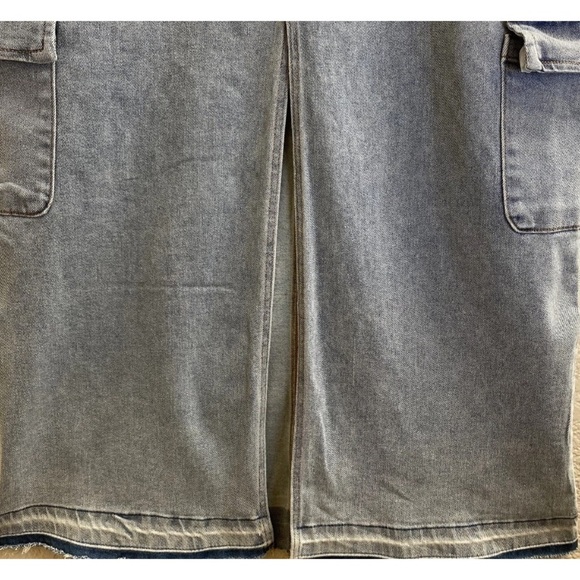 Tinseltown Juniors Maxi Cargo High Rise Denim Skirt Size 15 Grunge 90’s Vibe NWT - Picture 4 of 9